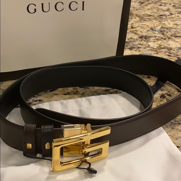 Men’s Gucci Reversible belt with Square G buckle - Picture 3 of 4